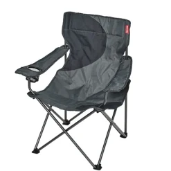 Trigano Fauteuil Camping Acier Gris Noir< Fauteuil De Camping
