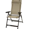 Trigano Fauteuil Camping Alu Dossier Haut Slim Moka< Fauteuil De Camping