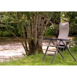 Trigano Fauteuil Camping Alu Dossier Haut Slim Moka< Fauteuil De Camping