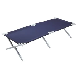 Trigano Lit De Camp Alu Bleu< Couchage