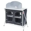 Trigano Meuble De Cuisine Pliant Gris/Noir< Meuble Cuisine De Camping