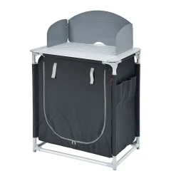 Trigano Meuble De Cuisine Simple Gris/Noir< Meuble Cuisine De Camping