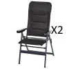 Trigano Pack 2 Fauteuils Premium Noir< Bons Plans