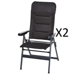 Trigano Pack 2 Fauteuils Premium Noir< Bons Plans