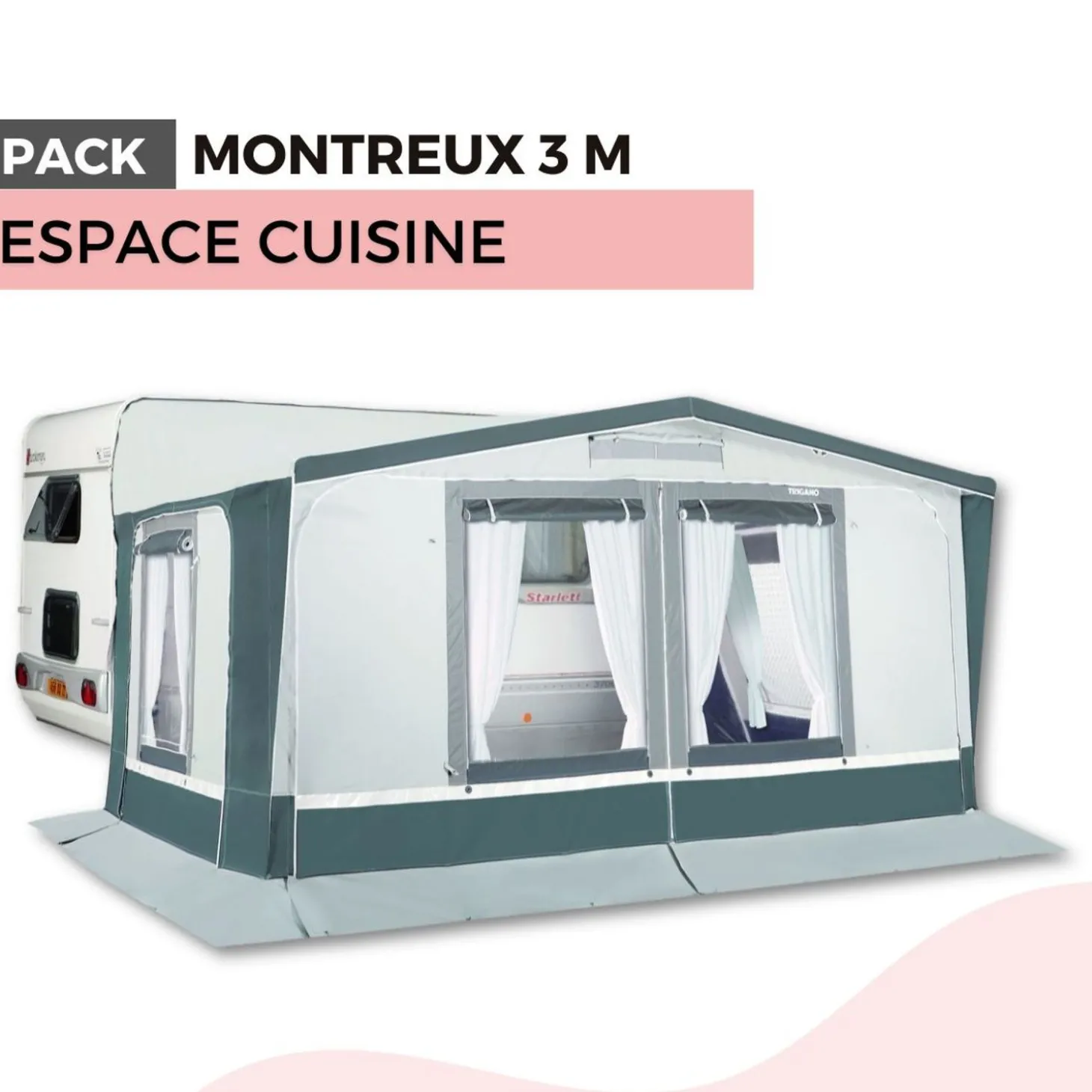 Trigano Pack Auvent Montreux 3M - Espace Cuisine< Bons Plans