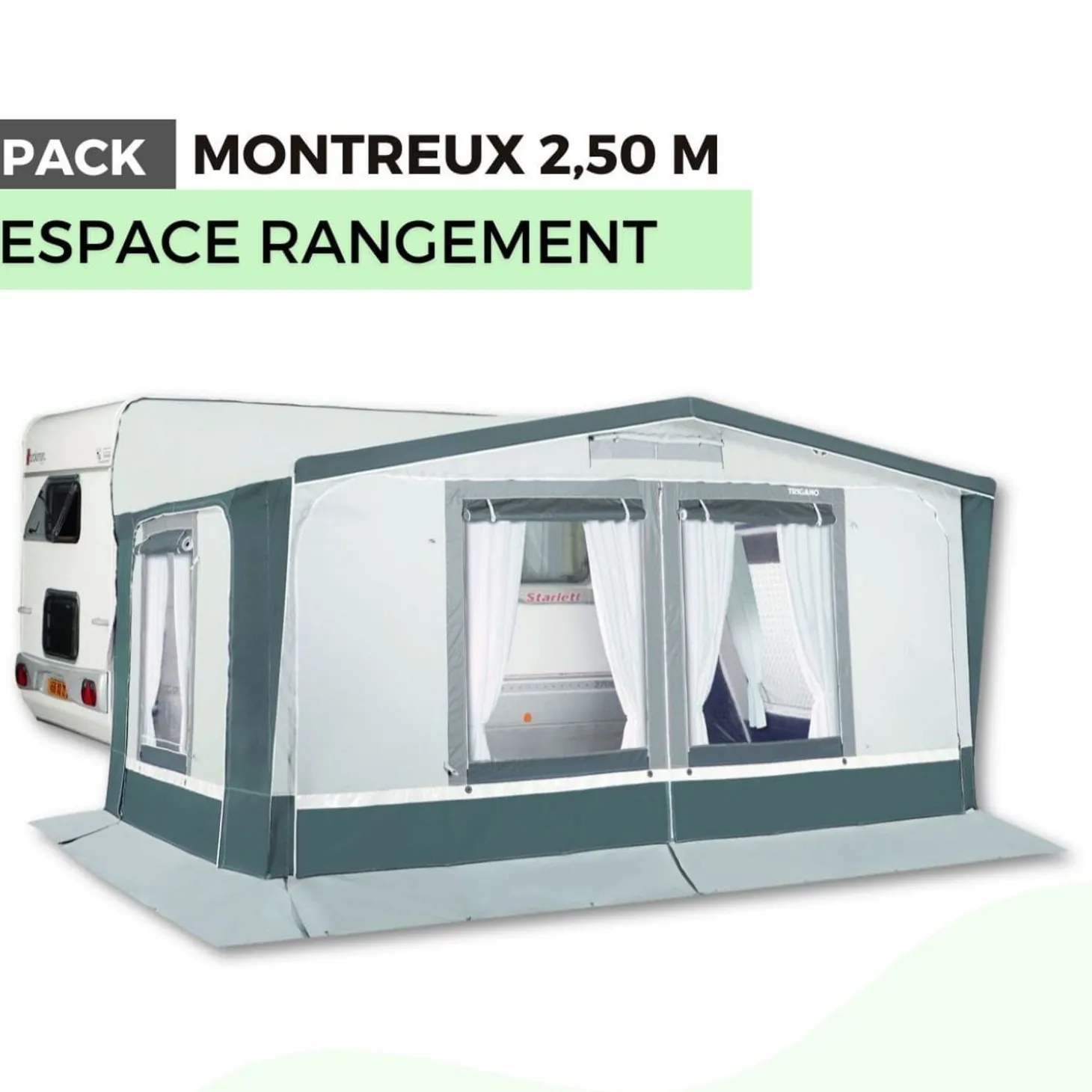 Trigano Pack Auvent Montreux 2,50M - Espace Rangement< Bons Plans