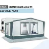 Trigano Pack Auvent Montreux 2,50M - Espace Nuit< Bons Plans