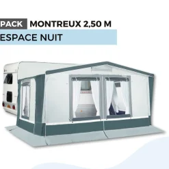 Trigano Pack Auvent Montreux 2,50M - Espace Nuit< Bons Plans