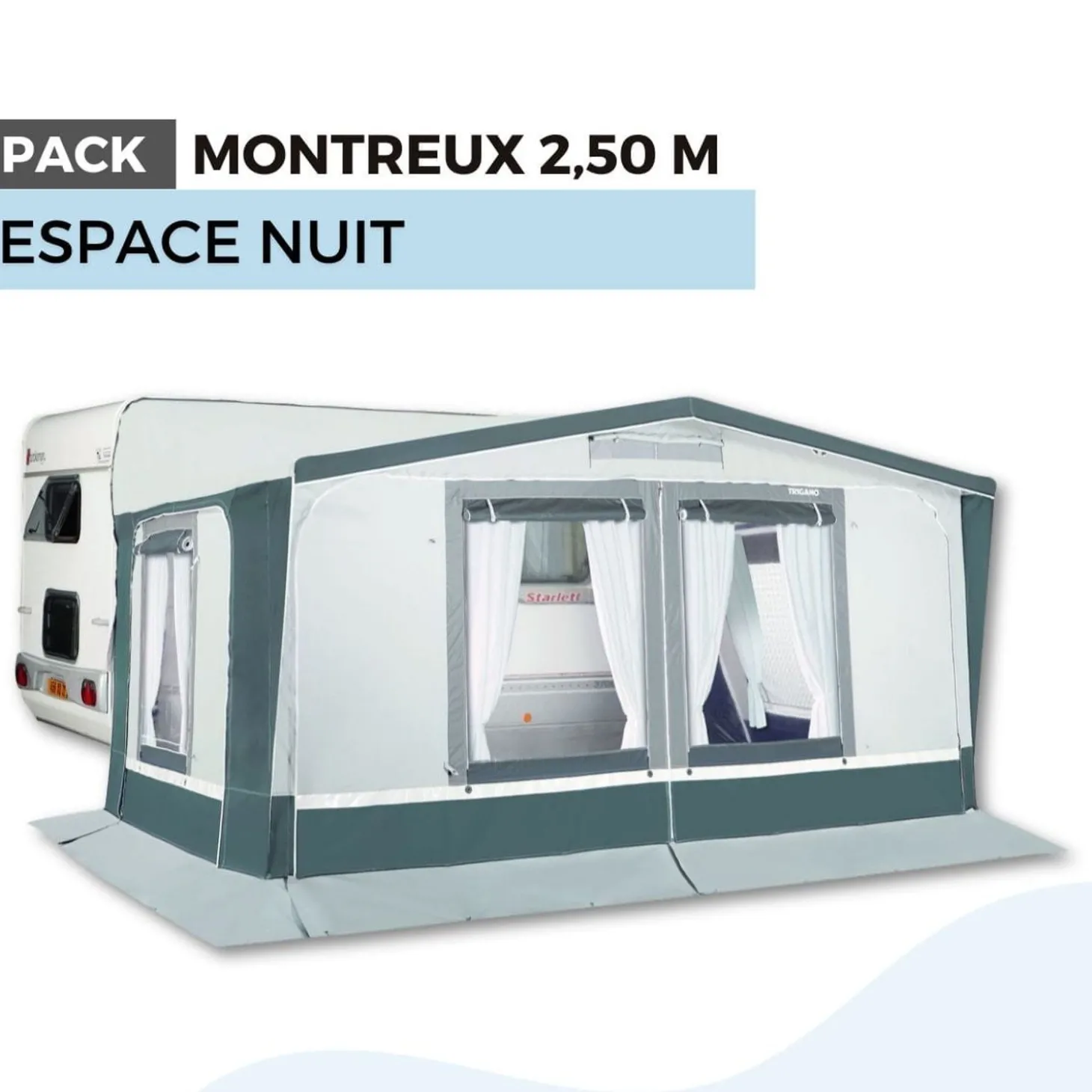 Trigano Pack Auvent Montreux 2,50M - Espace Nuit< Bons Plans