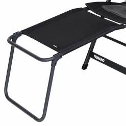 Trigano Pack Fauteuil Camping Graphite Matelasse + Repose-Pied< Bons Plans