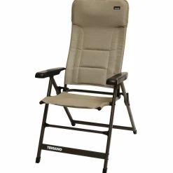 Trigano Pack Fauteuil Camping Moka Matelasse + Repose-Pied< Bons Plans
