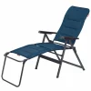 Trigano Pack Fauteuil Camping Premium Dark Blue + Repose-Pied< Bons Plans