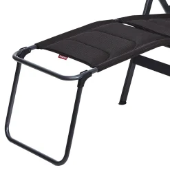 Trigano Pack Fauteuil Camping Premium Noir + Repose-Pied< Bons Plans