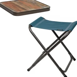 Trigano Pack Table D'Appoint Electra - Bois Flotte< Chaise De Camping