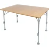 Trigano Table Camping En Bambou - 2 Plis< Table De Camping