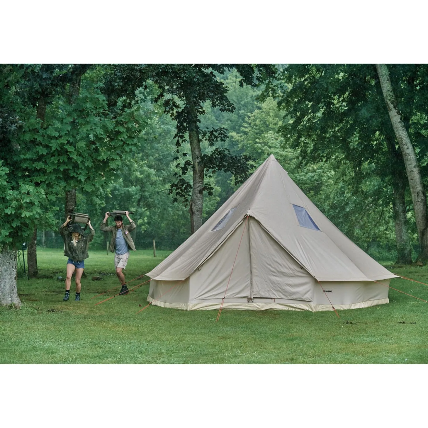 Trigano Tipi Camping Coton Gobi 8 - < Tente Camping Familiale