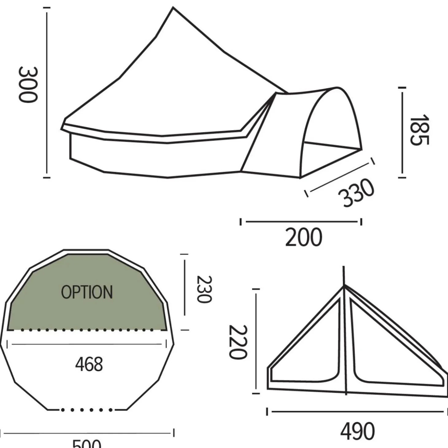 Trigano Tipi Gobi 10 - < Tente Camping Familiale